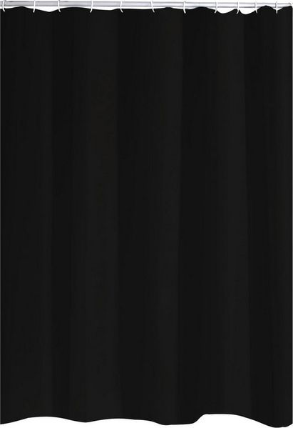 Ridder Duschvorhang Standard schwarz Breite 180 cm