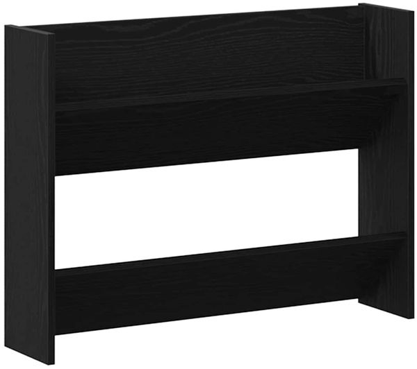 Schuhschrank, Schuhkipper für Flur, modern Schwarz Eichen-Optik 85 x 18 x 90 cm Holzwerkstoff