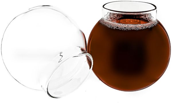 Elegantes 6er Gläser-Set in Bubble-Design Hitzebeständig aus Borosilikatglas - 350ml