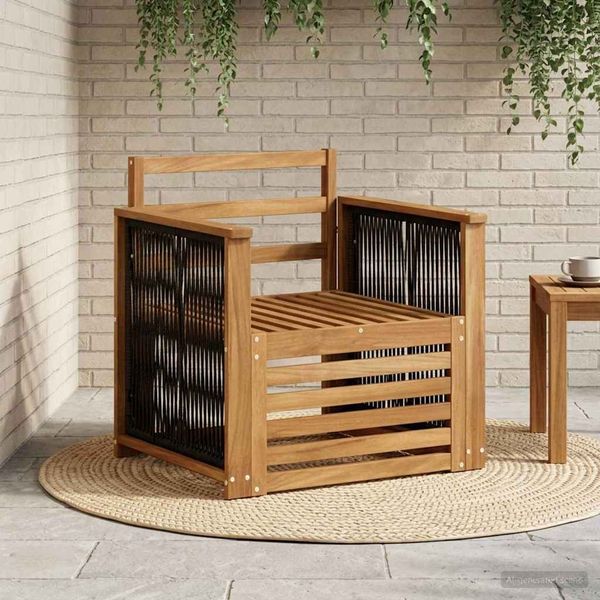 vidaXL Outdoor Mittelsofa Natur 3438908