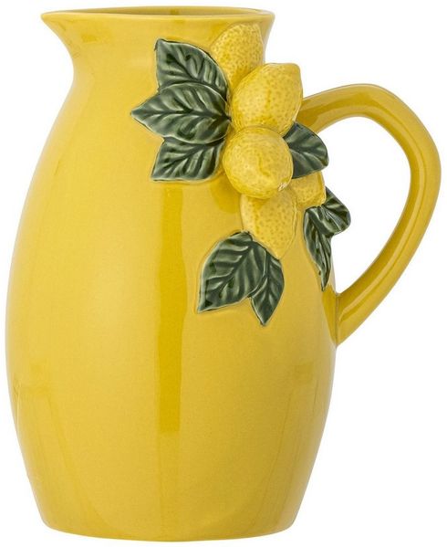 Bloomingville Wasserkrug Limone, mit handgemalten Zitronen