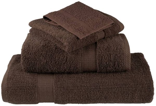 vidaXL Premium Badetücher SOLUND 2 Stk. Braun 100x150 cm 600 g/m² 137239 Bild 4