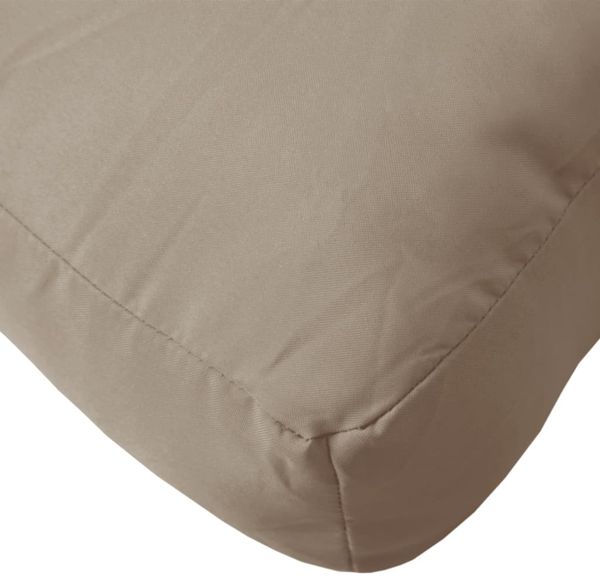 vidaXL Palettenkissen Taupe 80x80x12 cm Stoff 360499 Bild 8