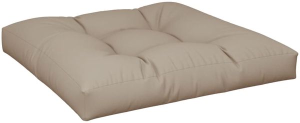 vidaXL Palettenkissen Taupe 80x80x12 cm Stoff 360499 Bild 2