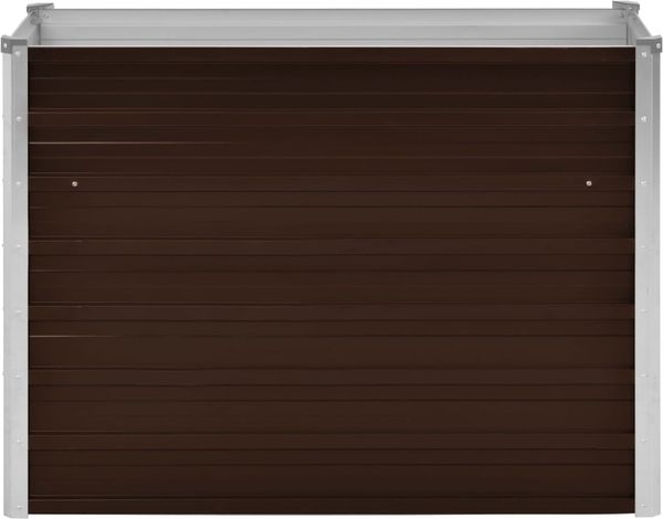 vidaXL Garten-Hochbeet Braun 100 x 40 x 77 cm Verzinkter Stahl 45719 Bild 3