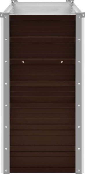 vidaXL Garten-Hochbeet Braun 100 x 40 x 77 cm Verzinkter Stahl 45719 Bild 4