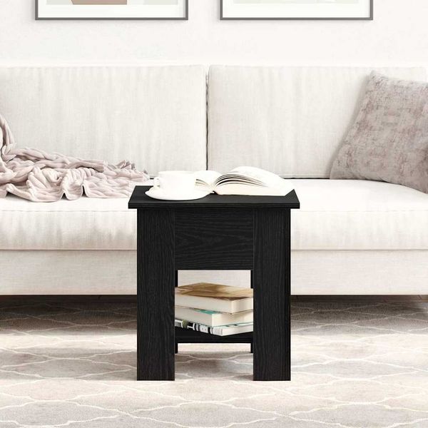 vidaXL Couchtisch Schwarz Eichen-Optik 40 x 40 x 42 cm Holzwerkstoff 862712
