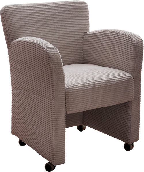 exxpo - sofa fashion Sessel Intenso, Loungesessel, modern, wahlweise in Leder oder Textil, hohe Bodenfreiheit, frei im Raum stellbar, hoher Sitzkomfort