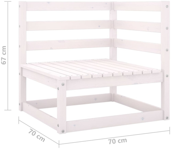 vidaXL 8-tlg. Garten-Lounge-Set mit Kissen Massivholz Kiefer 3076715 Bild 3