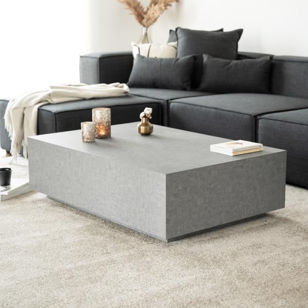 HOME DELUXE Couchtisch Marmor AMIRI XXL - Grau