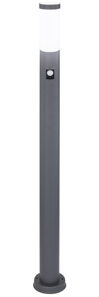 Stehleuchte, Edelstahl , Bewegungsmelder H 110 cm