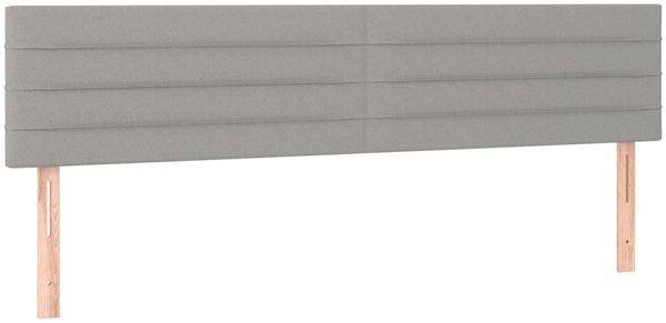 vidaXL Boxspringbett mit Matratze Hellgrau 120x190 cm Stoff 3269888 Bild 7