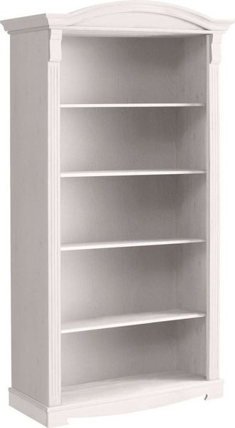 OTTO home Standregal Anna, Regal, Aktenregal, Bücherregal, aus massiver Kiefer, Breite 96 cm, mit schönen Details und Fräsungen