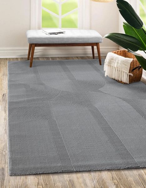 the carpet Teppich Lima, rechteckig, Höhe: 12 mm, Designer Teppich Flor 1 recyceltem Polyester waschbar