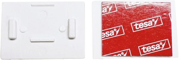 Gardinia Klebeträger für Rollos mit Tesapads weiß 2 Stück