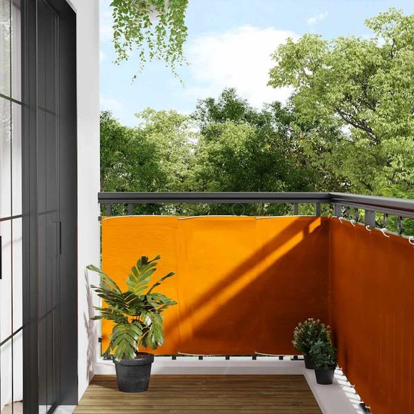 vidaXL Balkon-Sichtschutz Orange 90x1000 cm 100% Polyester-Oxford 42002143