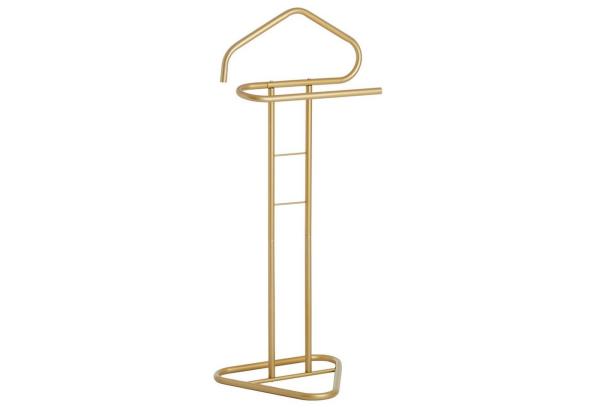 IDIMEX Herrendiener CAMILO, Stummer Diener Kleiderablage mit Hosenbügel aus Metall gold