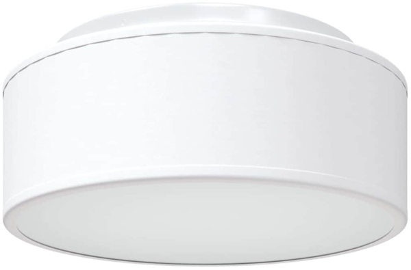 vidaXL Deckenlampe mit Strahlern Weiß 30 x 30 x 13,5 cm Stoff 42001203