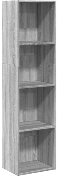 vidaXL Bücherregal Grau Sonoma 40x30x152 cm Holzwerkstoff 857881