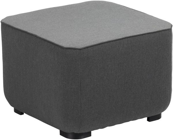 KETTLER EGO Universal Hocker sooty/flanelle Aluminium/Sunbrella® 60 x 60 x 43