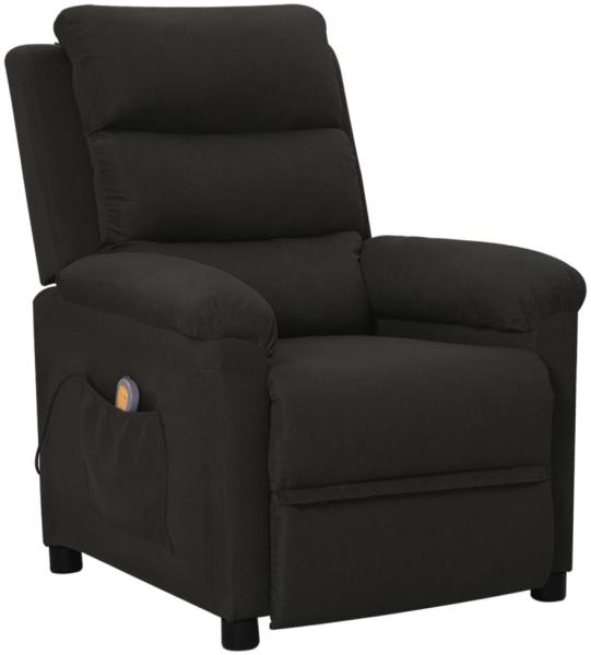 vidaXL Massagesessel Schwarz Stoff [342353]