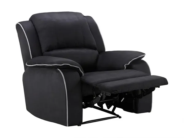 Vente-unique - HERNANI Sessel StoffStoff Schwarz - B 96 cm x H 99 cm x L 100 cm