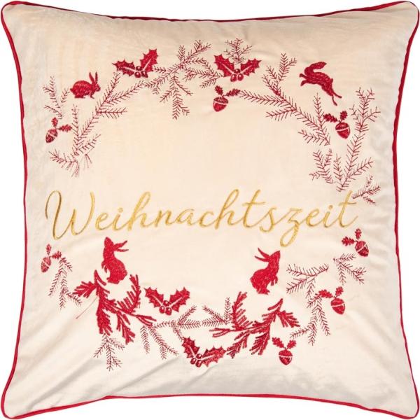 pad Kissenhülle 45x45 cm Advent sand 100% Polyester
