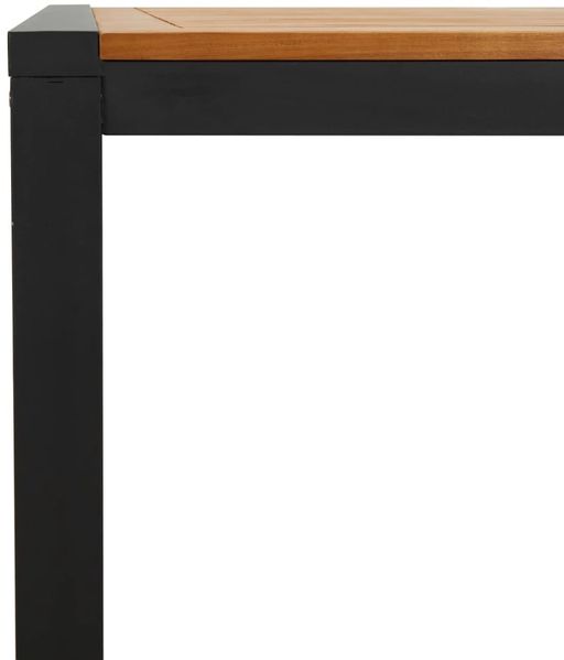 Gartentisch, Balkontisch mit Gestell U-Form 180 x 90 x 75 cm Akazie Massivholz Bild 7