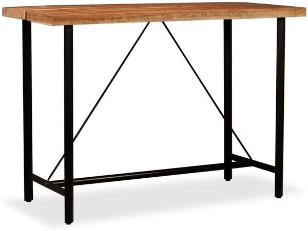 Bartisch, Stehtisch, Bistrotisch Akazie Massivholz 150 x 70 x 107 cm