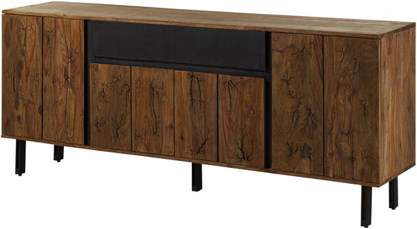 Sideboard Sheesham 185x40x77 natur unbehandelt LICHTENBERG #116