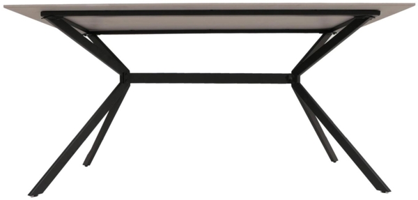 Esszimmertisch HWC-O58, Esstisch Sinterstein Metall, Marmor-Optik 160cm ~ grau Bild 7