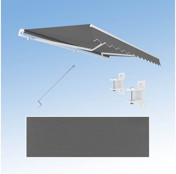 Eclipse Gelenkarmmarkise Größe: 3,00 x 2,50 Meter Gelenkarmmarkise Eclipse Economy 3x2,5m