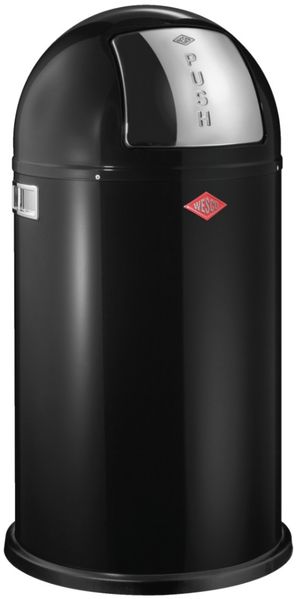 Wesco 'Pushboy' Mülleimer mit Klappdeckel, 50 Liter, Stahlblech, Cool Grey Bild 8