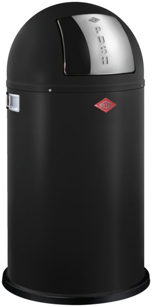 Wesco 'Pushboy' Mülleimer mit Klappdeckel, 50 Liter, Stahlblech, Cool Grey Bild 9