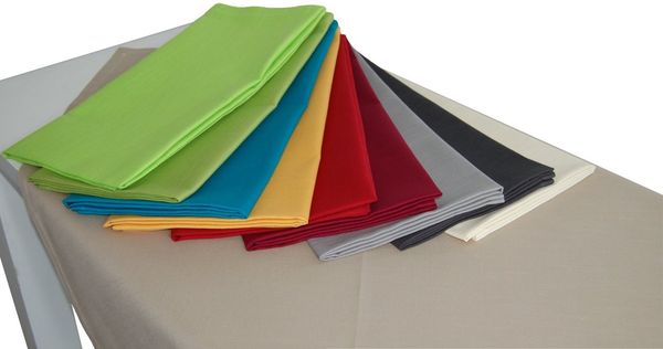 beties Mitteldecke Farbenspiel (1-tlg), Tischdecke ca. 80x80 cm fröhliche Uni-Farben - Das Leben wird bunt