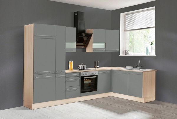 OPTIFIT Winkelküche Bern, Stellbreite 315x175 cm,wahlweise mit E-Geräten,höhenverstellb.Füße