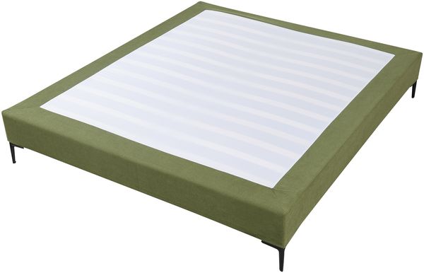 Doppelbett Lilla mit Matratze Cord 180x200 cm Grün [en. casa] Bild 4