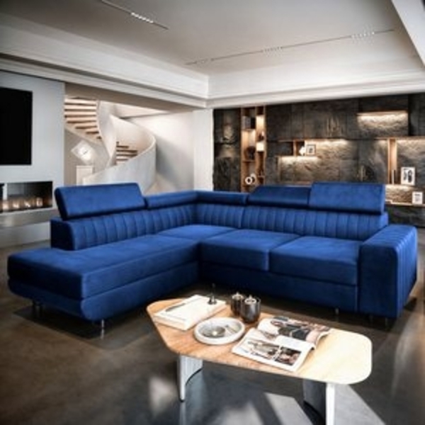 Masseno Ecksofa NOLA mit Schlaffunktion L-Form, Sofa mit Bettkasten Bild 6