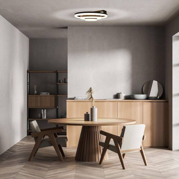 näve LED Deckenleuchte CIRCULO, Dimmfunktion, LED fest integriert, Kaltweiß, Neutralweiß, Warmweiß, Dimmbar, CCT-Farbwechsler, Memoryfunktion, Nachtlichtfunktion