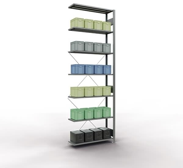 Schulte Regal MULTIplus150 12737 Anbau 3.000x1.000x300mm 7 Böden verzi