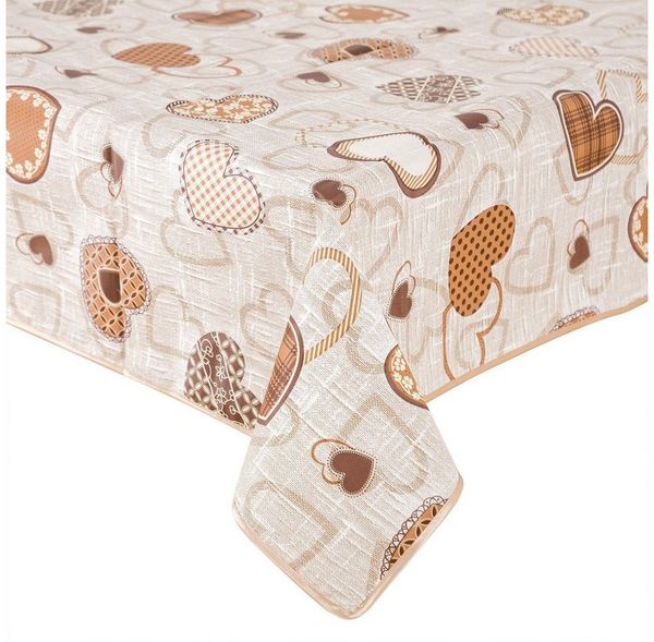 texpot Tischdecke Wachstuch Herzen abwischbar Wachstuchtischdecke (1-tlg)