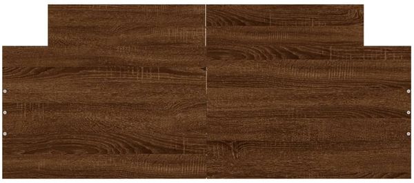 vidaXL Bettgestell mit Kopf- und Fußteil Braun Eiche-Optik 120x200 cm 3203746 Bild 4