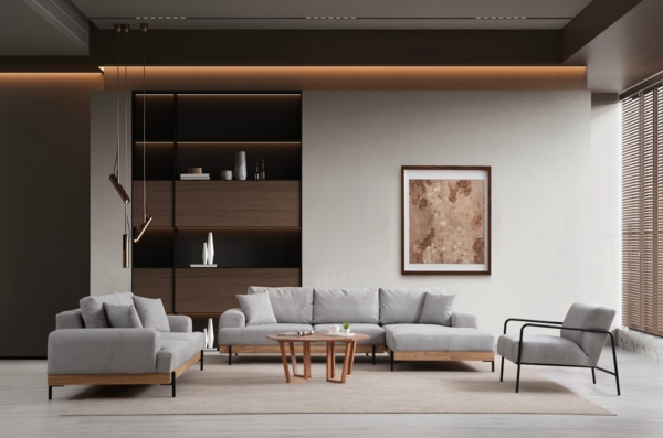 Ecksofa, 'Eti', 78 x 170 x 280, Grau Bild 7