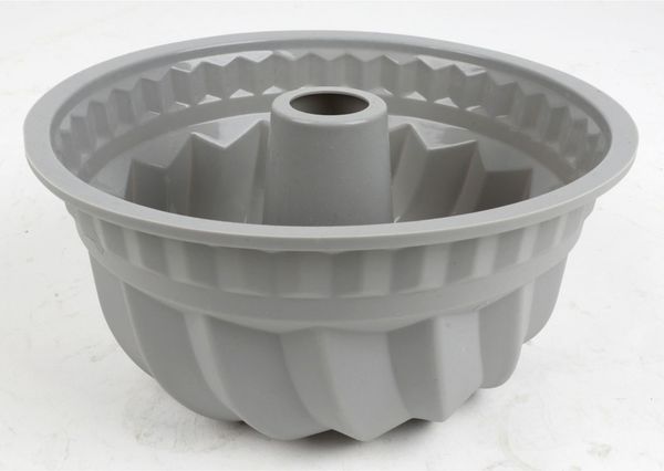 6x Silikon Backform Gugelhupf Ø 24 x H 11 cm – flexible antihaftbeschichtete Kuchenform, hitzebeständig von -40°C bis 230°C, ideal für Backofen