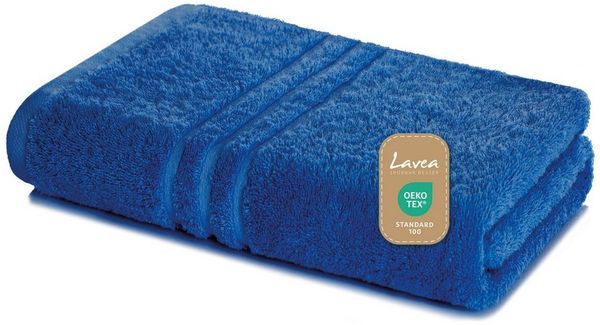 Lavea Badetuch Duschtuch 100x150 cm Elena Frottee Duschhandtuch, 100% Baumwolle, 500 g/m² Frottier, weich & saugstark, pflegeleicht