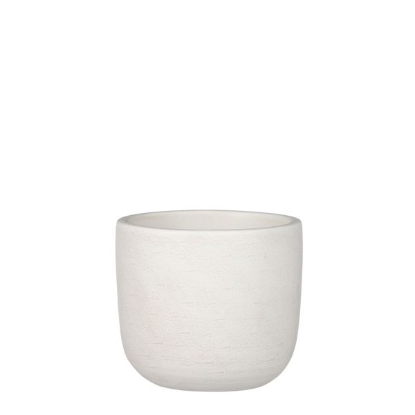 Mica Blumentopf Nora off white 16 x 17 cm