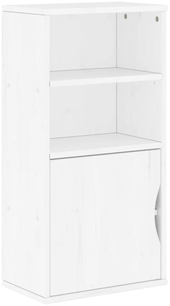 vidaXL Beistellschrank ODDA Weiß 40 x 24 x 79 cm Massivholz Kiefer 4103596