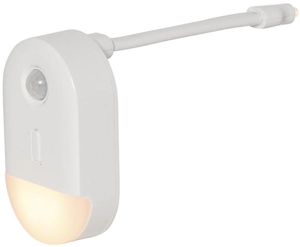 WC Nachtlicht ,Functional', WC-Licht oder Wandmontage, Bewegungs- und Dämmerungssensor, buntes und weißes Licht, H 13,7cm