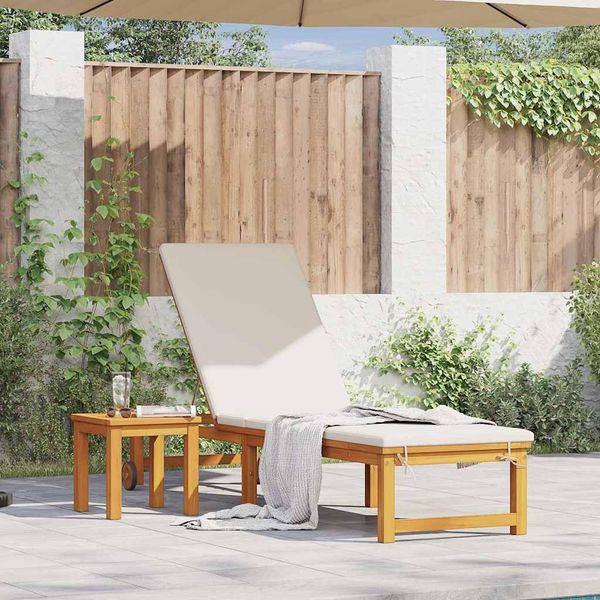 vidaXL Sonnenliege Braun 202 x 53 x 89 cm Massivholz Akazie 4108108