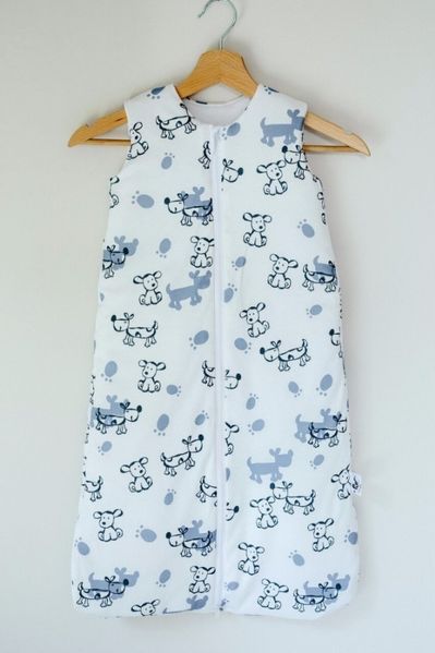 PULP BAMBOO Schlafsack warm gefüttert TOG 1 75 Jersey - Hunde bis 12 Mon.